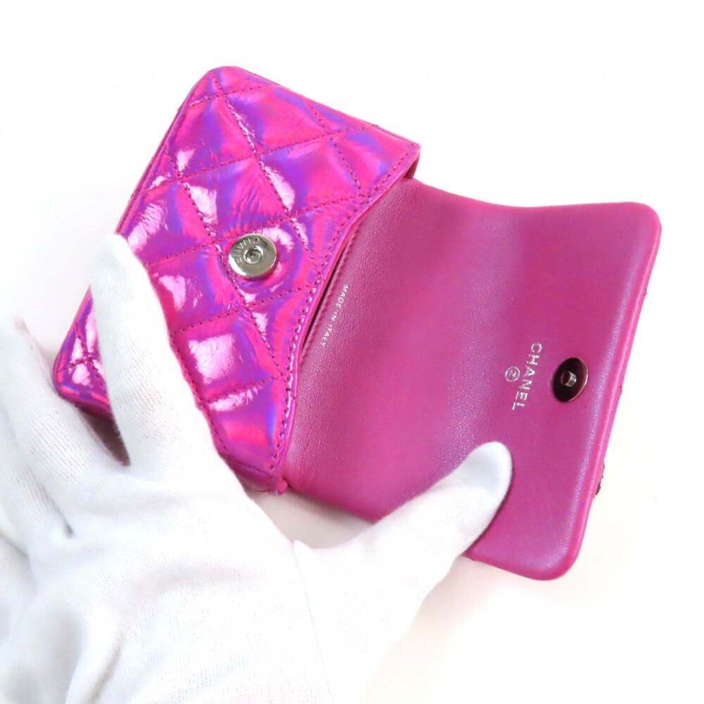 CHANEL Pink Logo Pouch - Picture 5 of 15